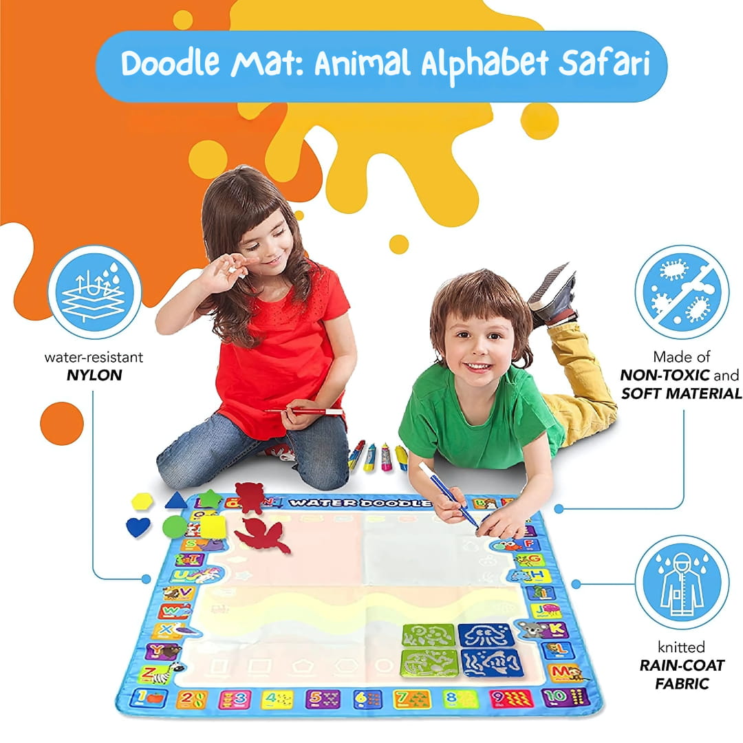 Doodle Mat: Animal Alphabet Safari