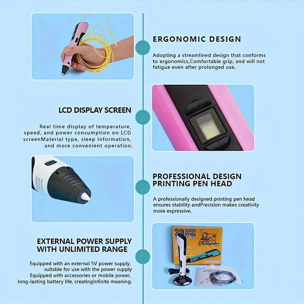 3D Drawing And Printing Pen