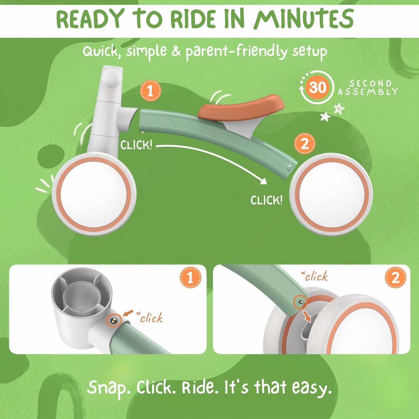 SmartStart™ Balance Bike - First Bike for Toddlers (Age 2-5)