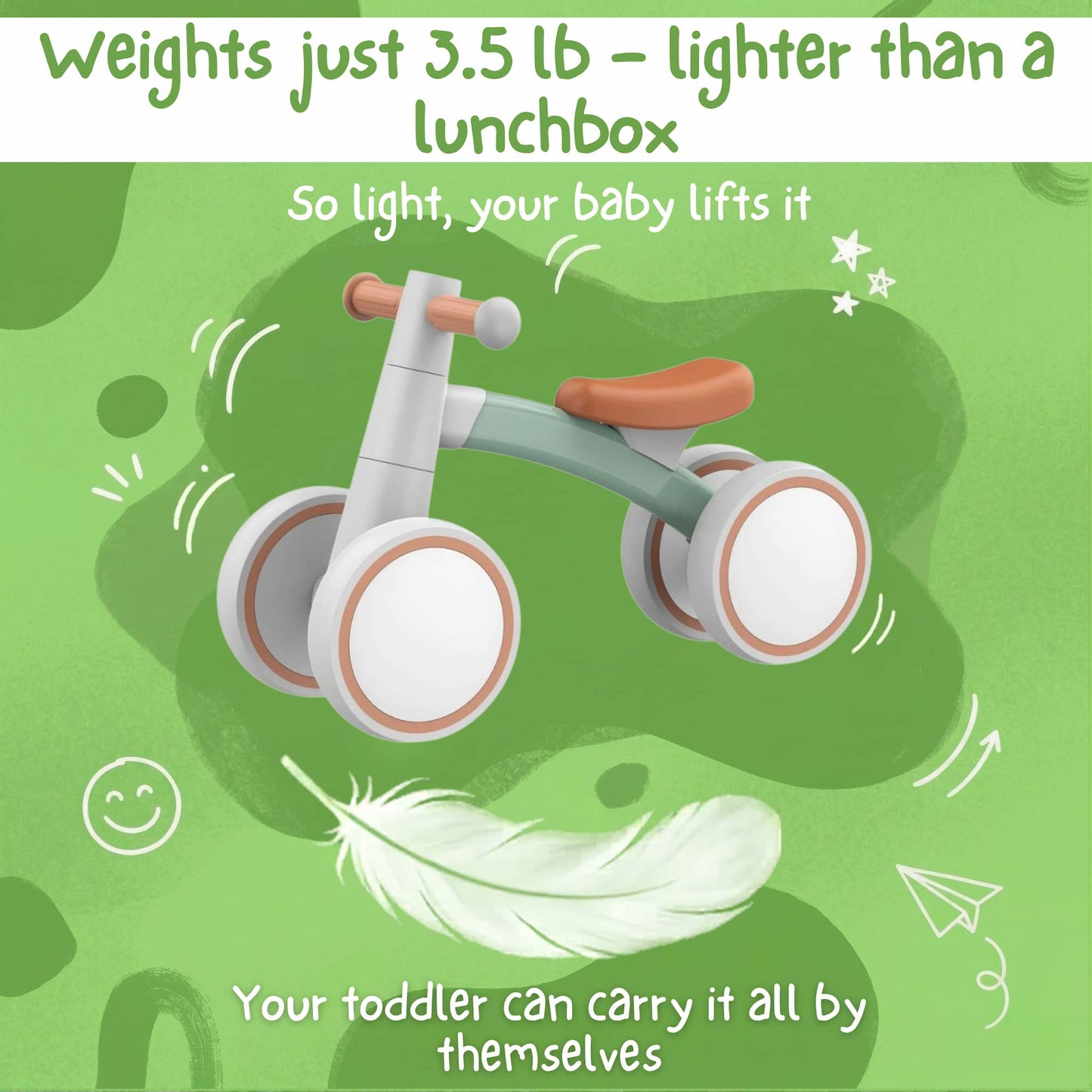 SmartStart™ Balance Bike - First Bike for Toddlers (Age 2-5)