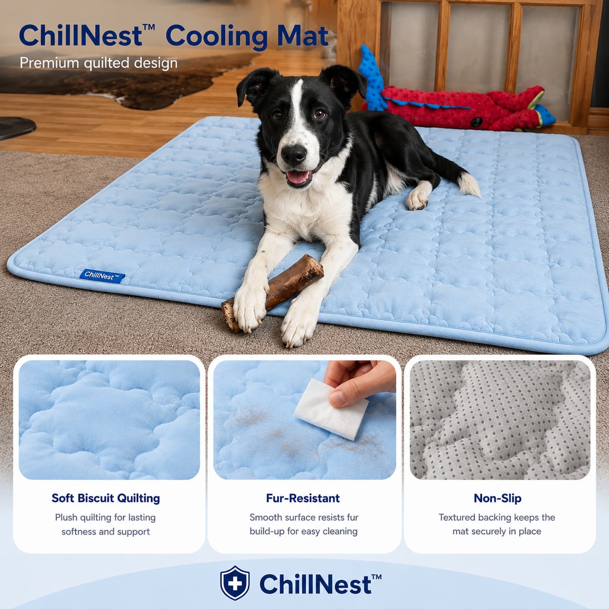ChillNest™ Self-Cooling Mat - Because Water and Shade Aren't Enough